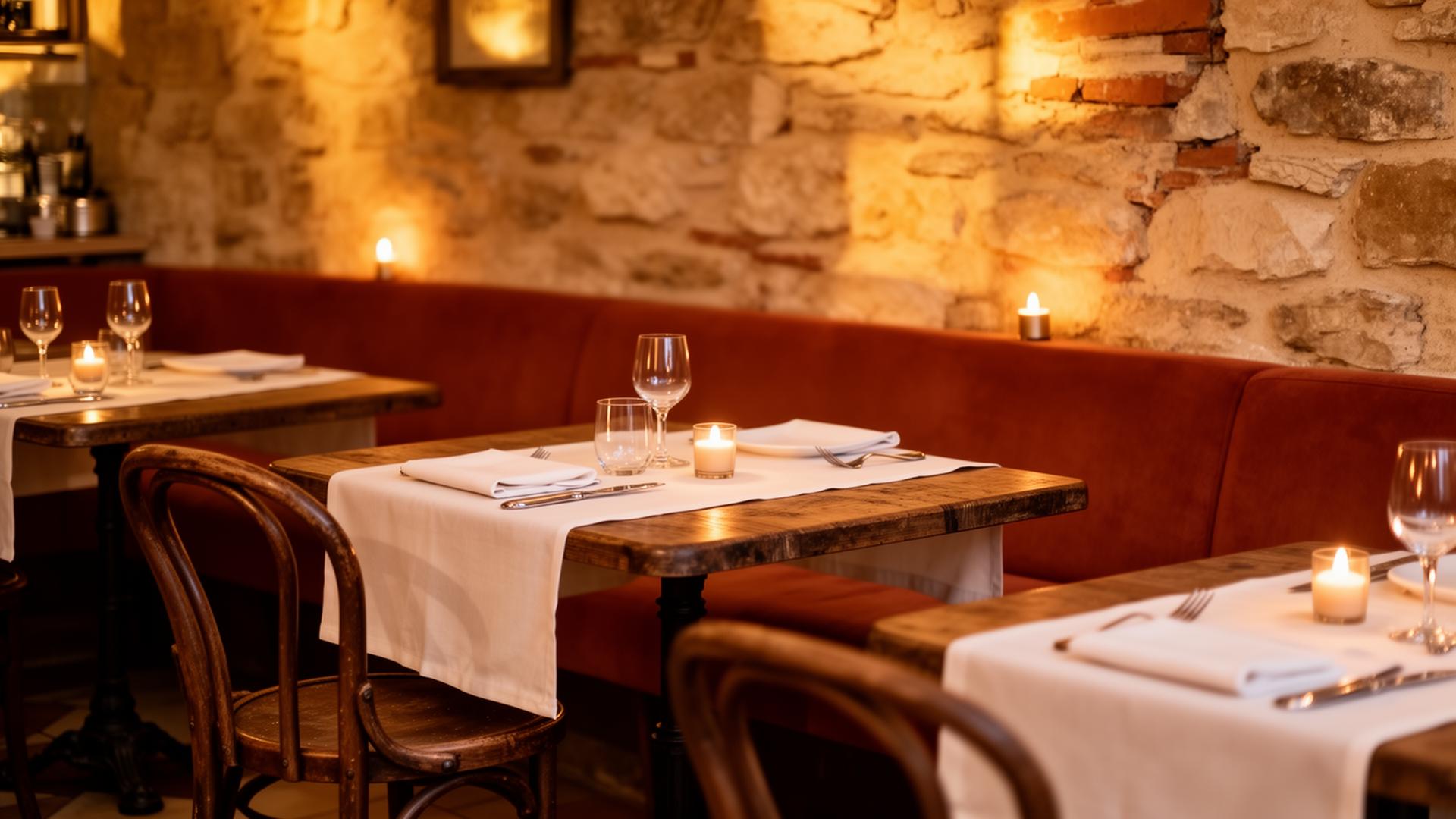 Salle du restaurant La Bogue à Privas